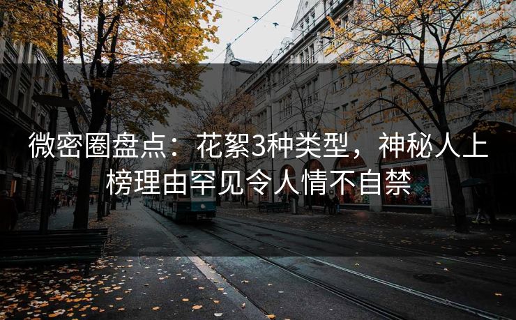 微密圈盘点：花絮3种类型，神秘人上榜理由罕见令人情不自禁